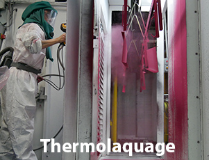 Thermolaquage en cabine